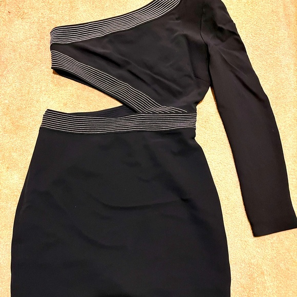 Givenchy NWT Sexy Black One Shoulder Pencl Skirt S6